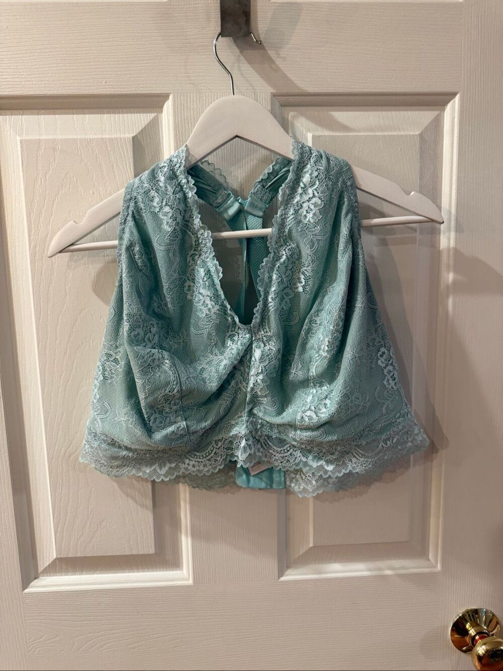 Secret Treasures Seafoam Lace Bralette sz 4X